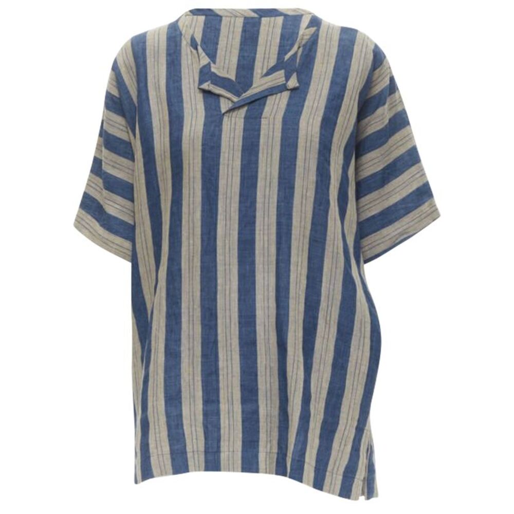 Comme Des Garcons striped linen boxy shirt